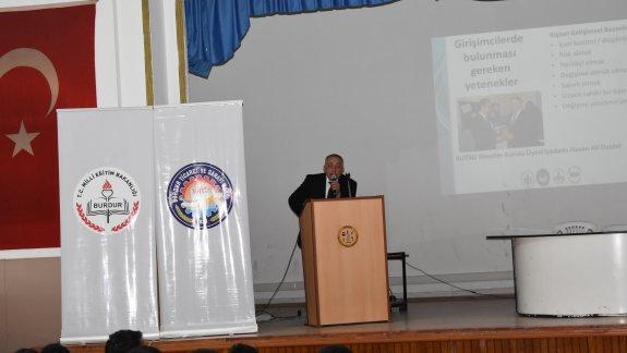Emekevler Mesleki ve Teknik Anadolu Lisesi  ile Burdur Mesleki ve Teknik Anadolu Lisesi´nde 2.Grup "Girişimcilik" ve "Staj İş Bul Seminerleri "verildi.